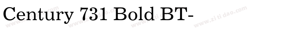 Century 731 Bold BT字体转换